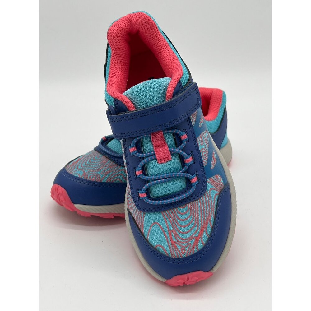 Merrell Kids Trail Runner Sneakers Blue Pink Swirl Pattern Athletic Shoes